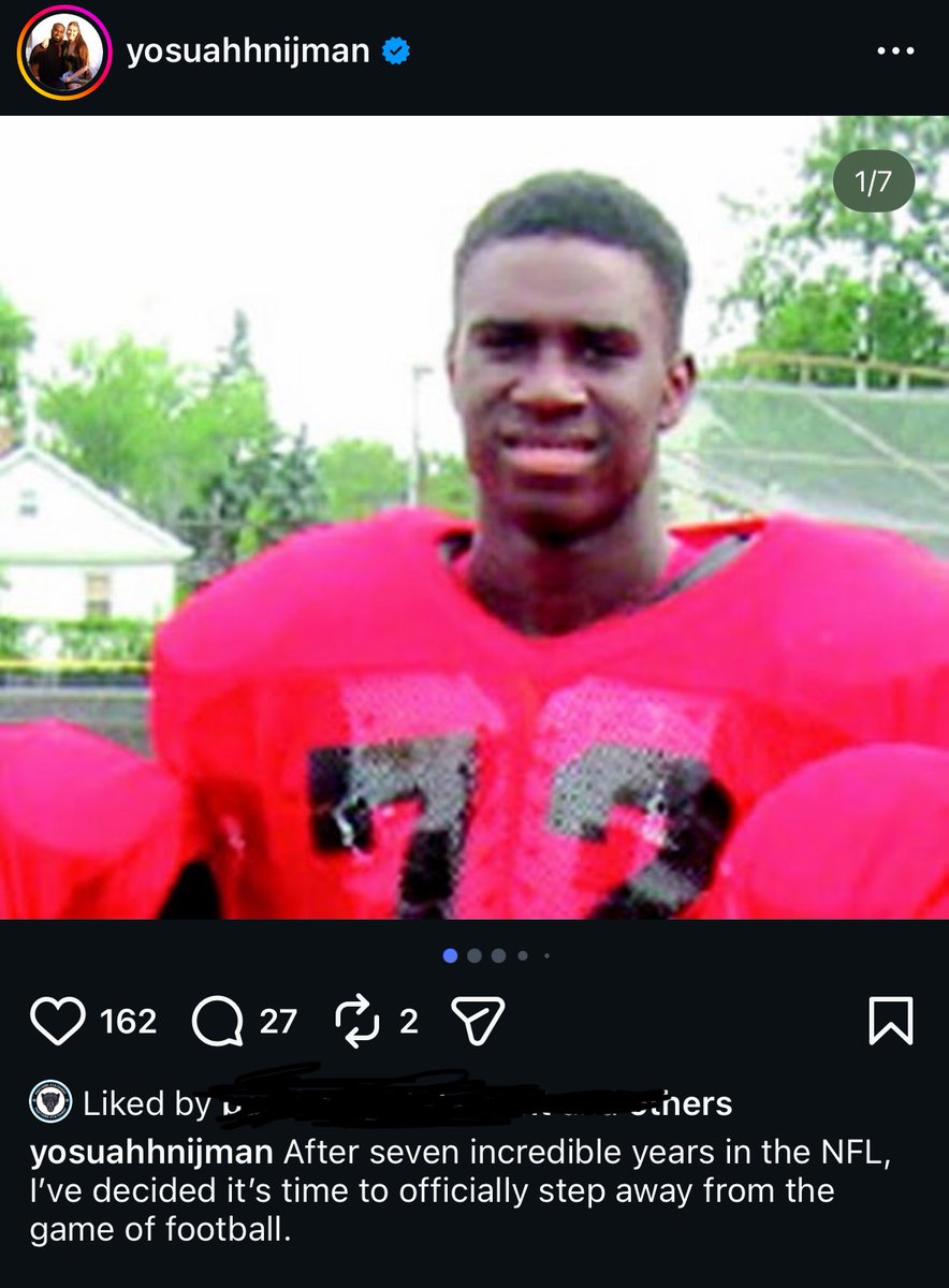 Sheena_Marie3's tweet image. #Panthers offensive line appears to be taking another hit as tackle Yosh Nijman seemingly announces his retirement after seven seasons, via his IG account.