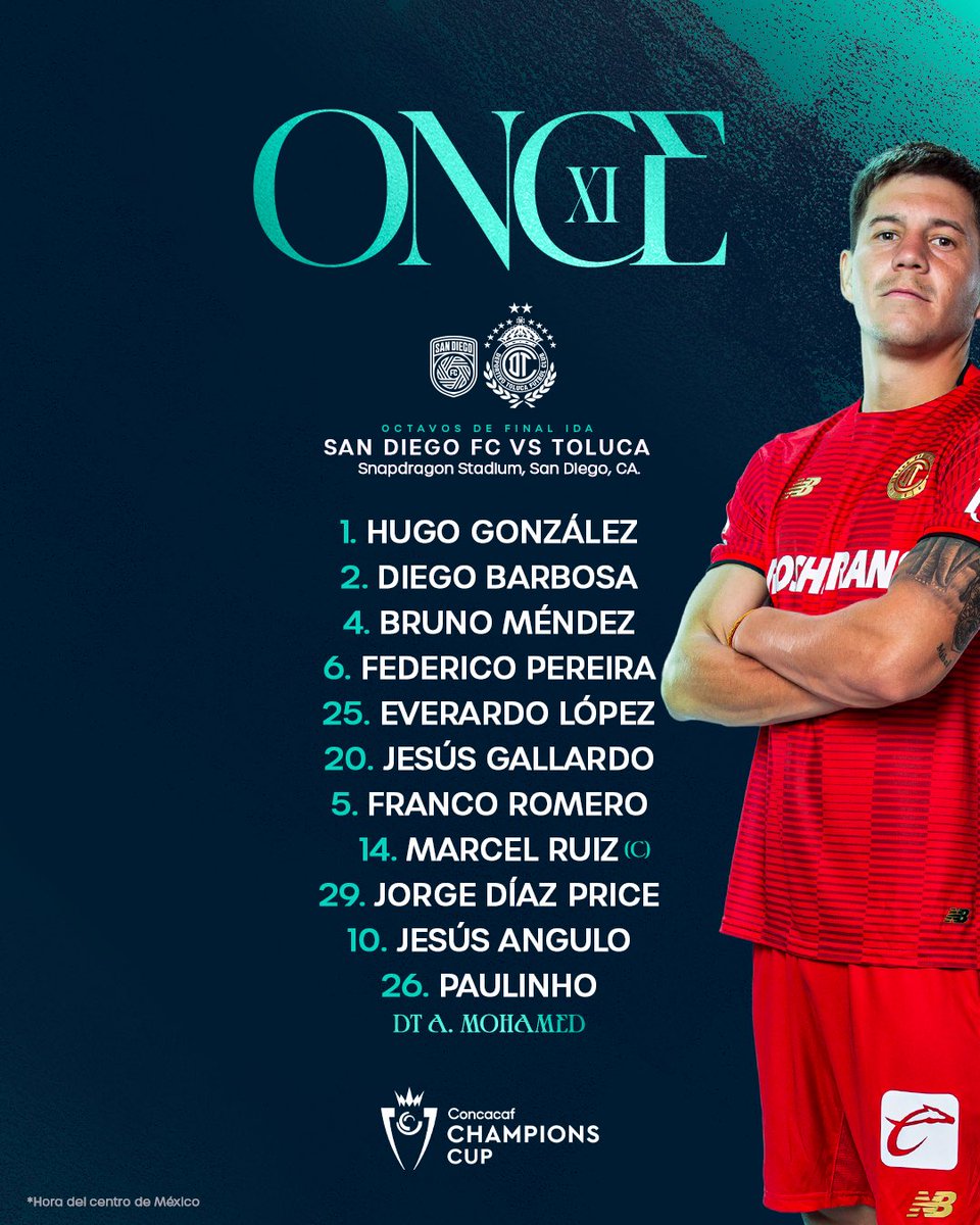 Ya conocemos el objetivo 🎯 El XI del debut en <a href="/TheChampions/">Concacaf Champions Cup</a>