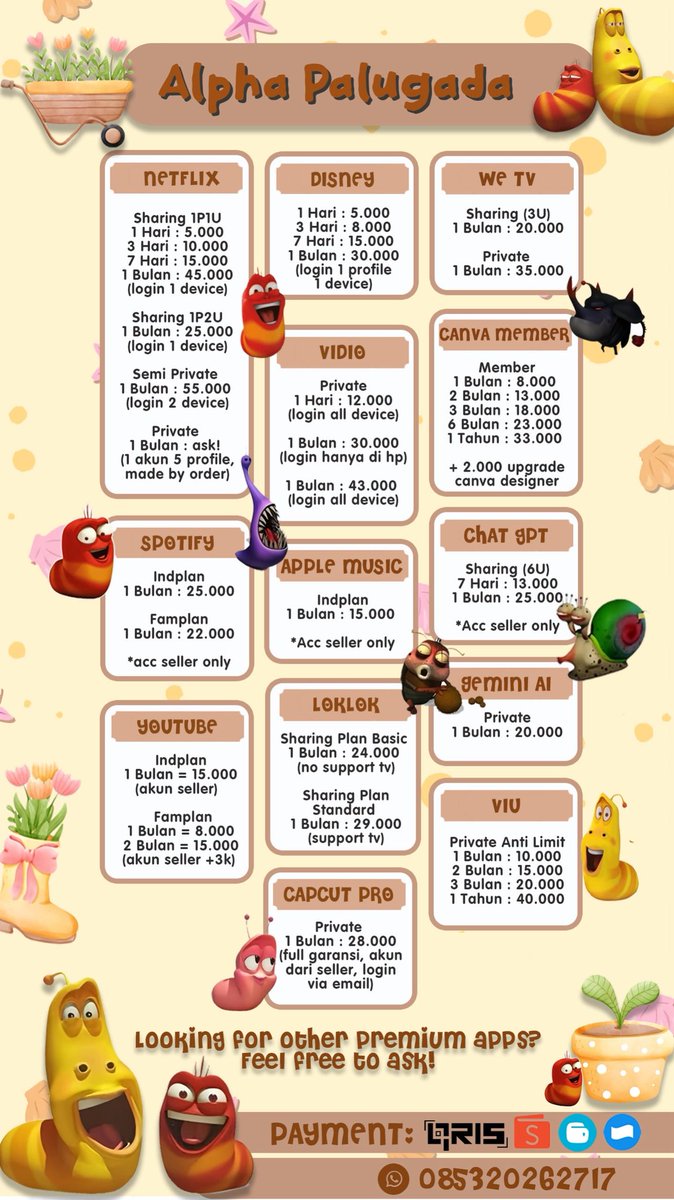 alpha.palugada wa link di bio tweet media