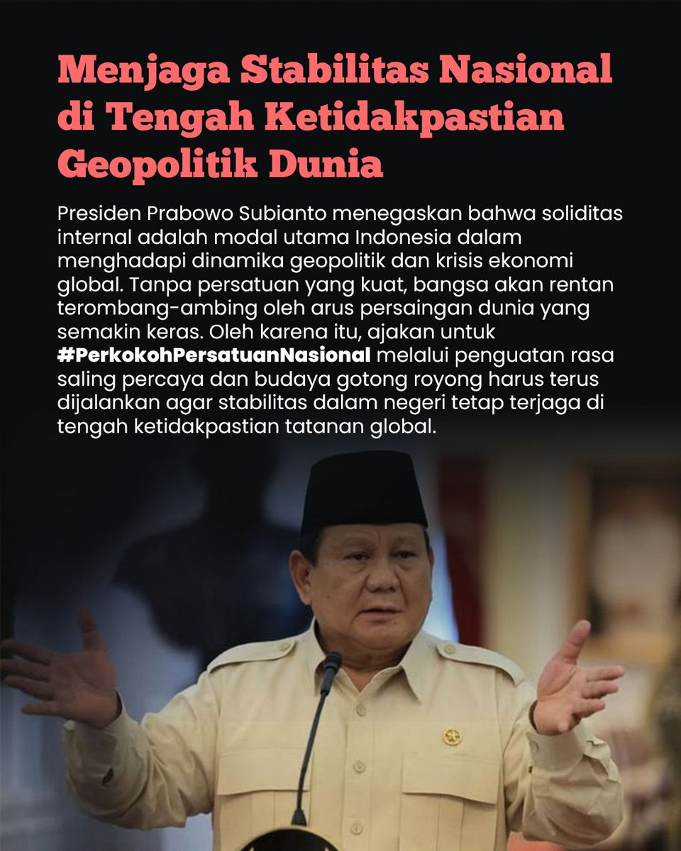 budaya musyawarah adalah kunci untuk tetap tenang dan menjaga Harmoni Ditengah Gejolak dunia yang terus berubah. #PerkokohPersatuanNasional