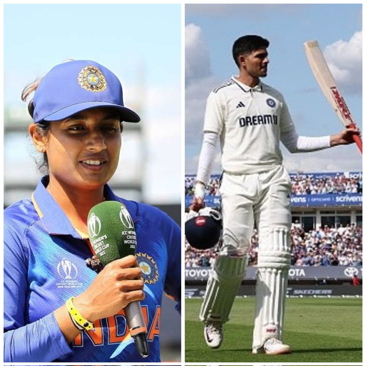 🚨BCCI Naman AWARDS 2026 🚨

Shubman Gill : Cricketer of the Year
Ayush Mhatre : Lala Amarnath Award
Mithali Raj : BCCI Lifetime achievement award
Rahul Dravid : BCCI Lifetime achievement award