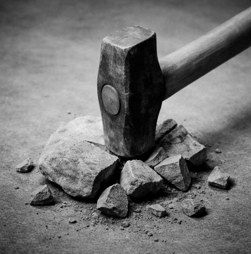 The last stroke of the hammer breaks a stone. 

This doesn't mean that the first stroke is useless. #Success is the result of continuous effort. 

Make today count.
