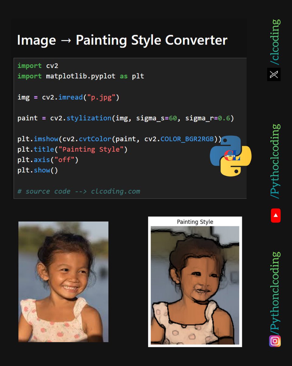 Image → Painting Style Converter in Python