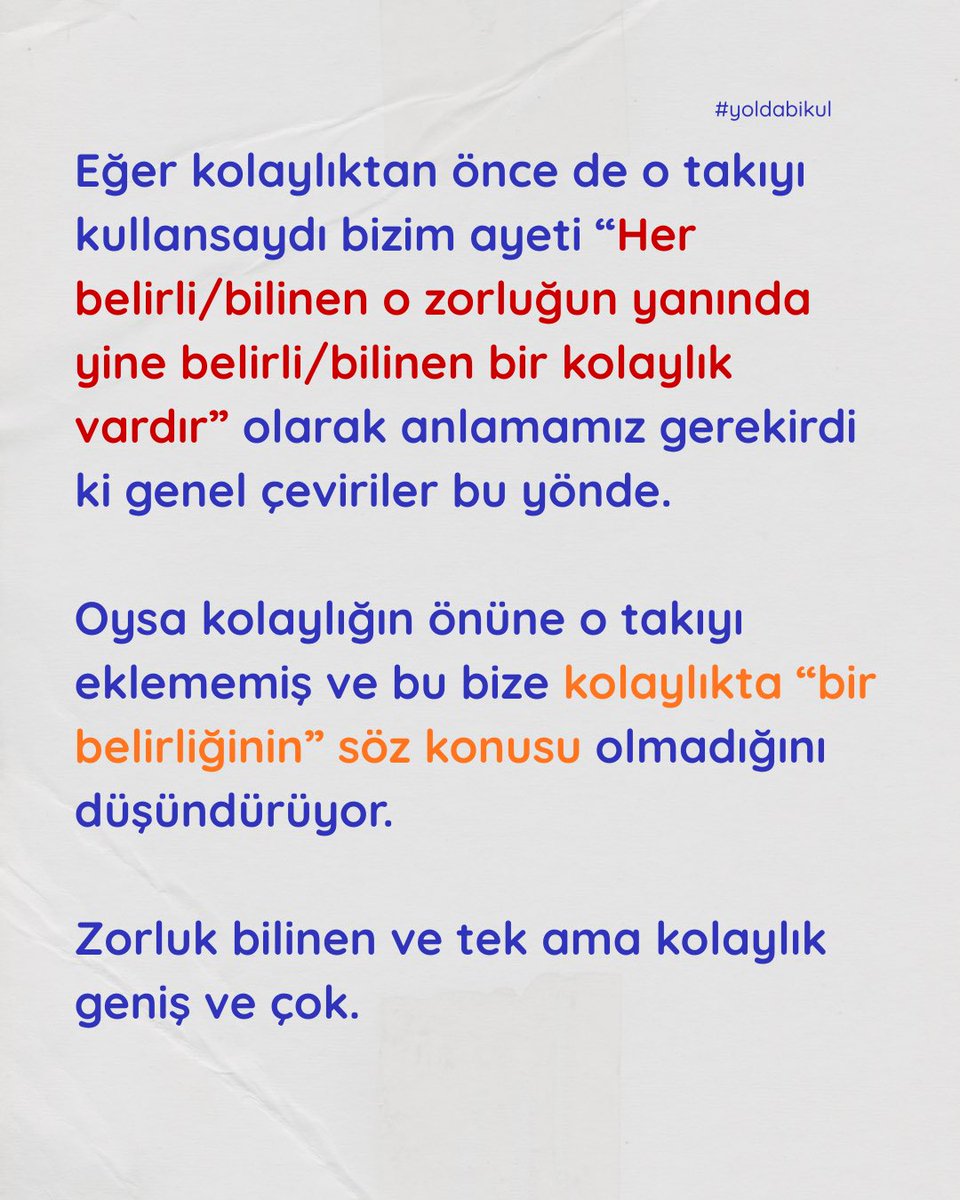 yoldabikul's tweet photo. Her zorlukla birlikte çeşit çeşit kolaylıklar barınır. https://t.co/k6SSGyxKcg