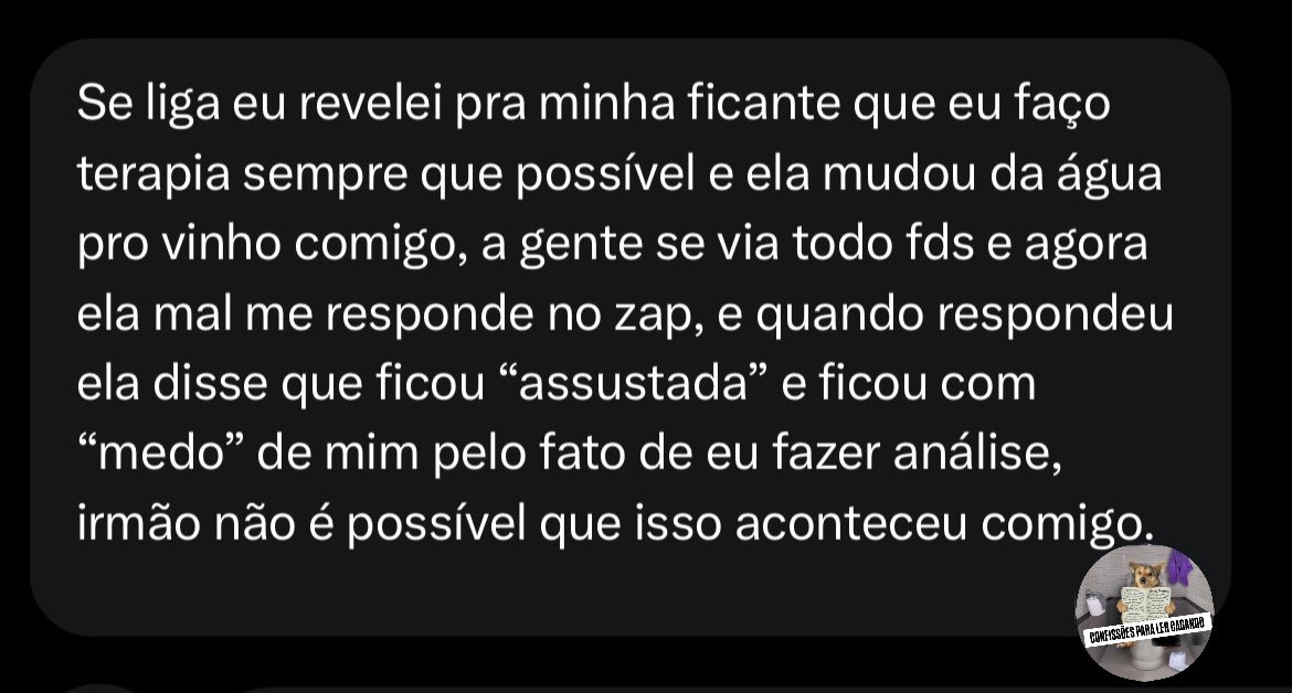 Confissoes pra ler cagando 𝕏 tweet media