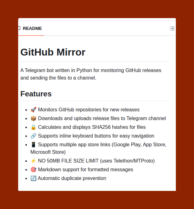github - imvickykumar999 news-api-telegram-bot: https:... Monitor GitHub releases via Telegram bot https://t.co/G7A0UcnZ9j