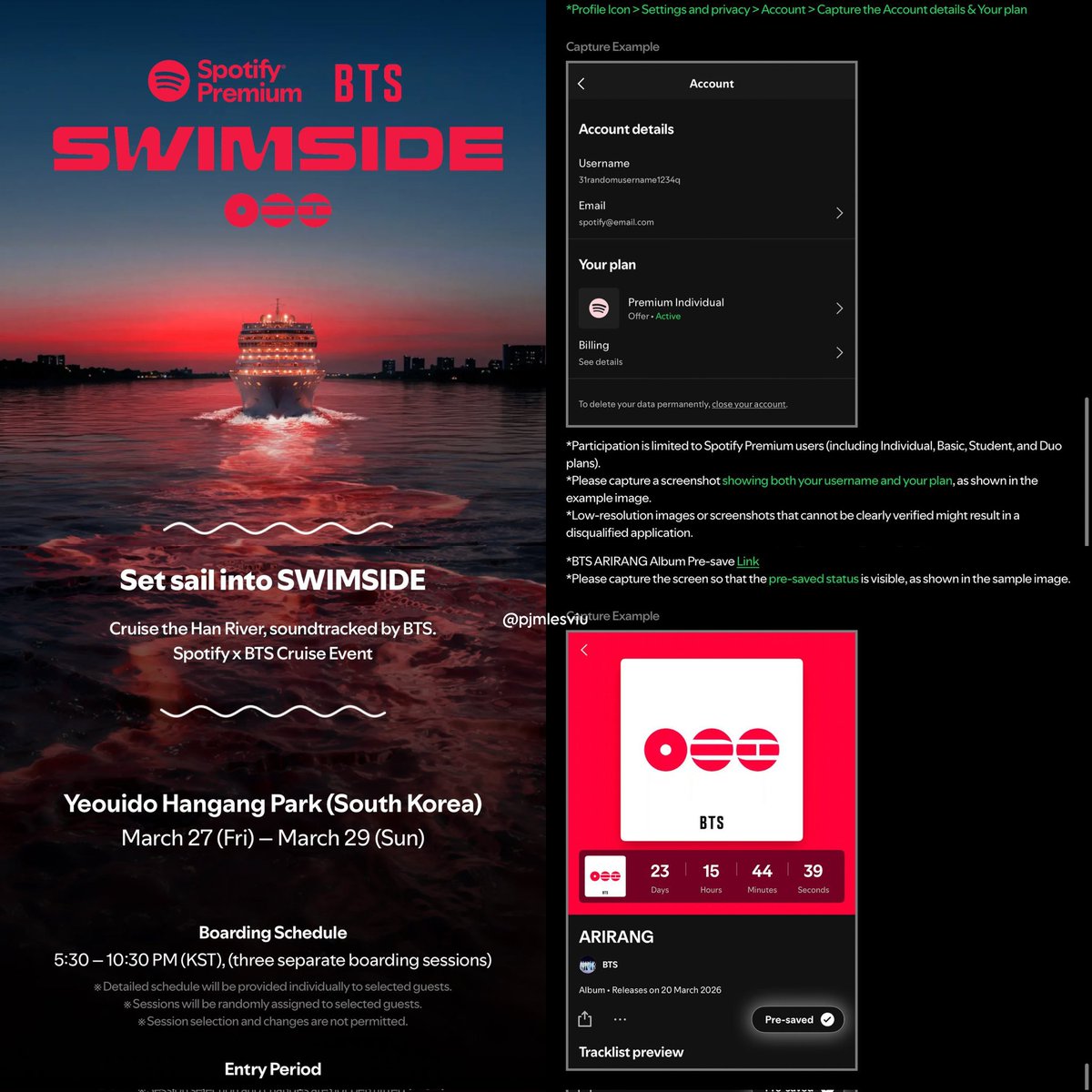ESTO ES UNA LOCURA, todo lo que planearon los tannies para el lanzamiento de ARIRANG. Los que tengan Spotify Premium y preguardaron el album, ESTARÁN YENDO DE CRUCERO, el nivel de todo esto 🔥🗣️

BTS IS COMING
SWIMSIDE IS COMING
ARIRANG IS COMING
#SWIMSIDE
#BTS_ARIRANG
 #BTS_SWIM