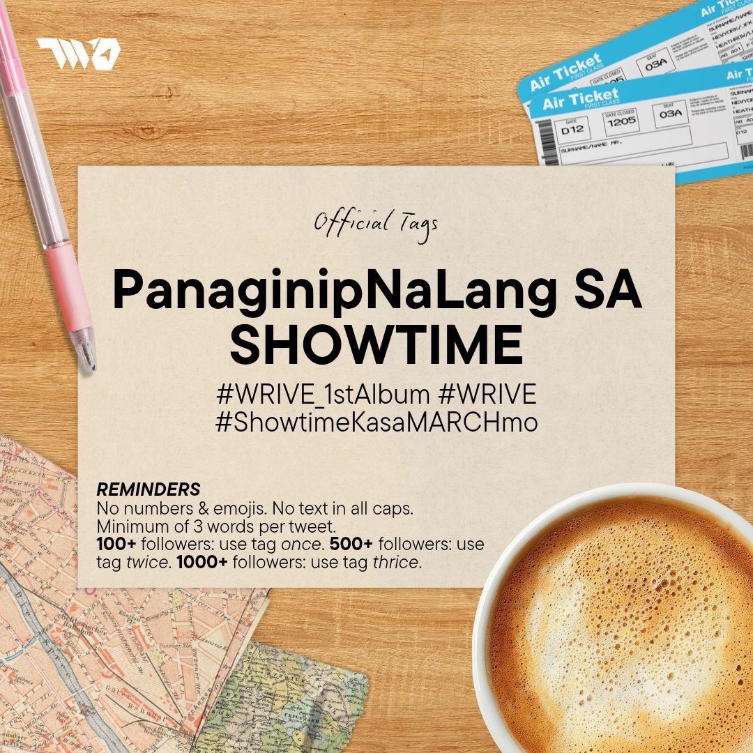 Langit ang saya dahil muling bibisita ang WRIVE mamaya sa <a href="/itsShowtimeNa/">It's Showtime</a>! 🩵

Hindi ito panaginip, ARROWs. Kaya makisama na sa ating tag party ngayong umaga! Walang matutulog, ha! 💤

PanaginipNaLang SA SHOWTIME
#WRIVE_1stAlbum #WRIVE
#ShowtimeKasaMARCHmo
