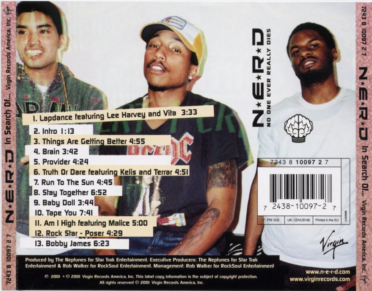 spacecowboyhash's tweet photo. March 12th, 2002. 

Happy 24th anniversary to N*E*R*D's "In Search Of...". 🧠🖖🏿⚡️ https://t.co/6K6XDfLX1T