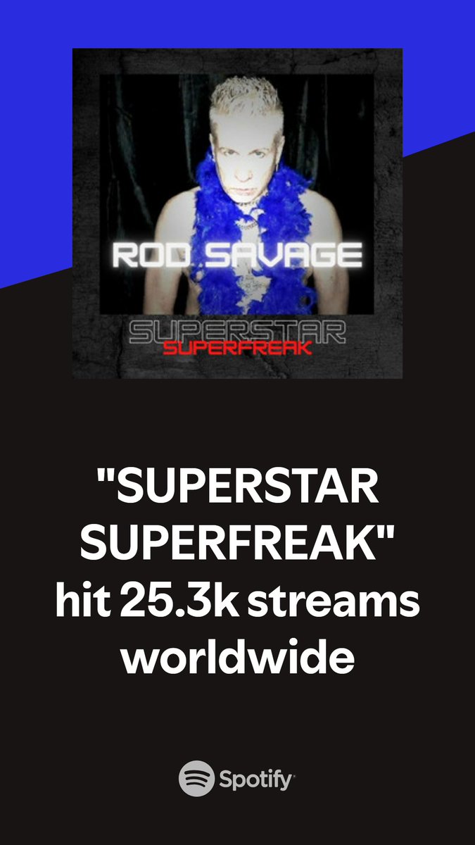 Rod Savage - SUPERSTAR SUPERFREAK album out now! tweet media