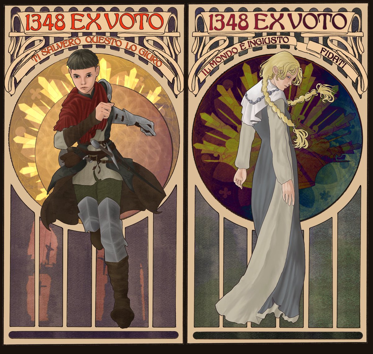 bergamotbean's tweet photo. #1348ExVoto

I finished this just in time for the release!!

I don’t think I really achieved “art nouveau” but I had fun and learned a lot :D https://t.co/mb5CQeekkh