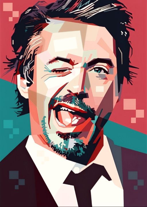 vision_ic's tweet photo. Art of the Day! "Pop_Art of Robert Downey Jr.". Buy at: https://t.co/ze3pmya9nW https://t.co/mVSrj1Kfaq