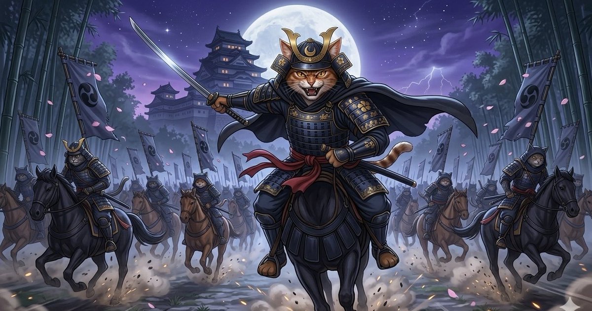 Forward Zenshin Clan! $Neko

The moon is full, the path is clear. 

We ride for the community and the future of the memecoin! 

#Nekosamurai #memecoin #Memes