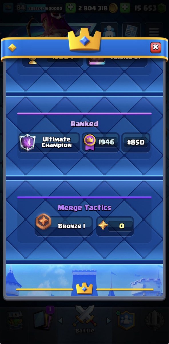 SQUIDcr's tweet photo. Was at 1500 2 days ago but I’m back to top 1k. Idk how this deck is good https://t.co/47bNCENXJf