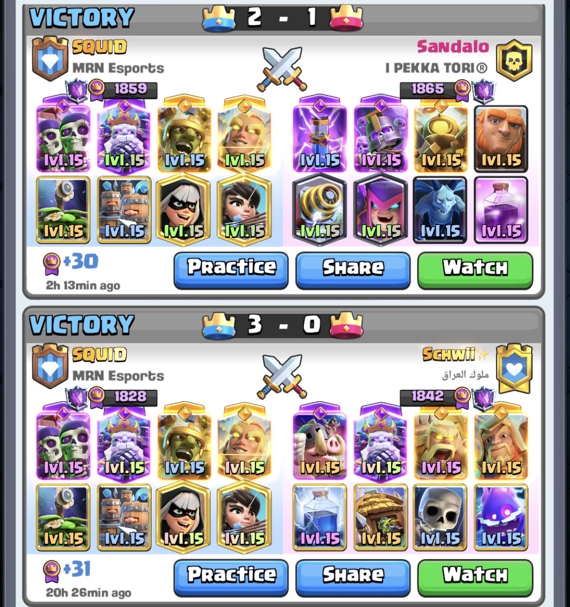 SQUIDcr's tweet photo. Was at 1500 2 days ago but I’m back to top 1k. Idk how this deck is good https://t.co/47bNCENXJf