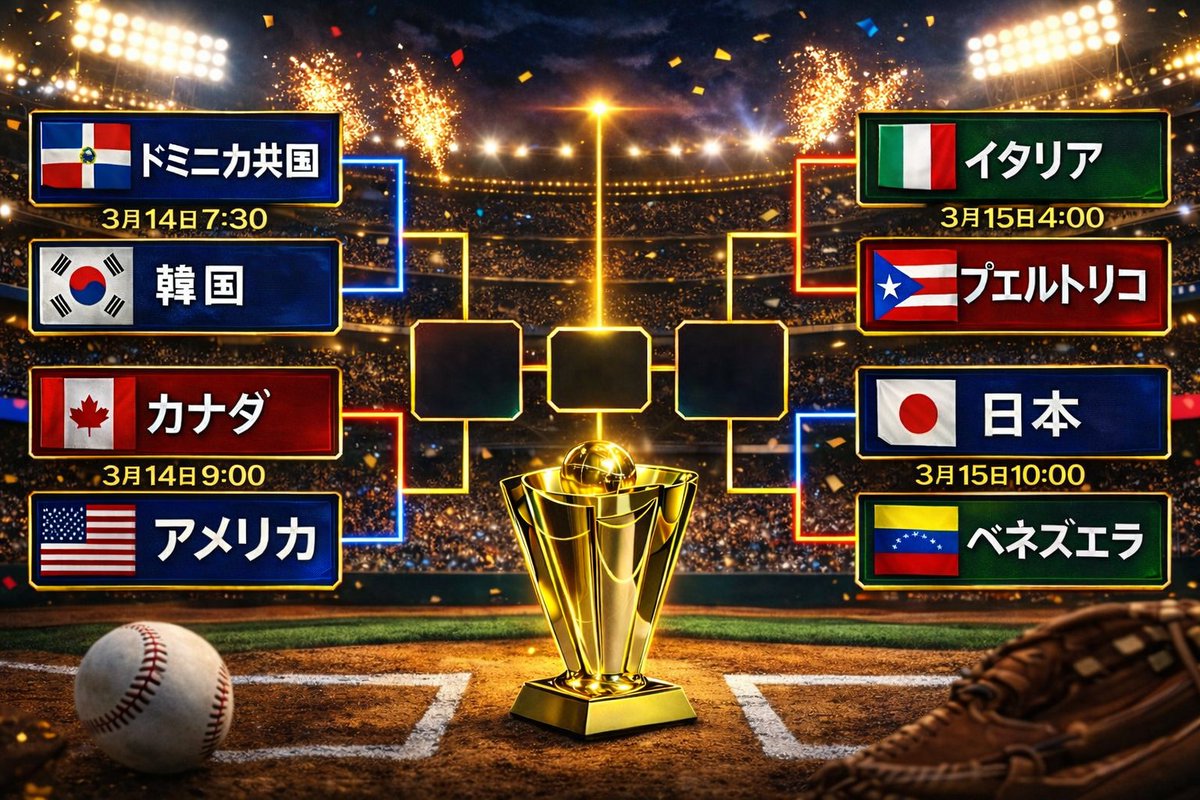 WBCワールドベースボールクラシック、侍ジャパン日本代表チーム、準々