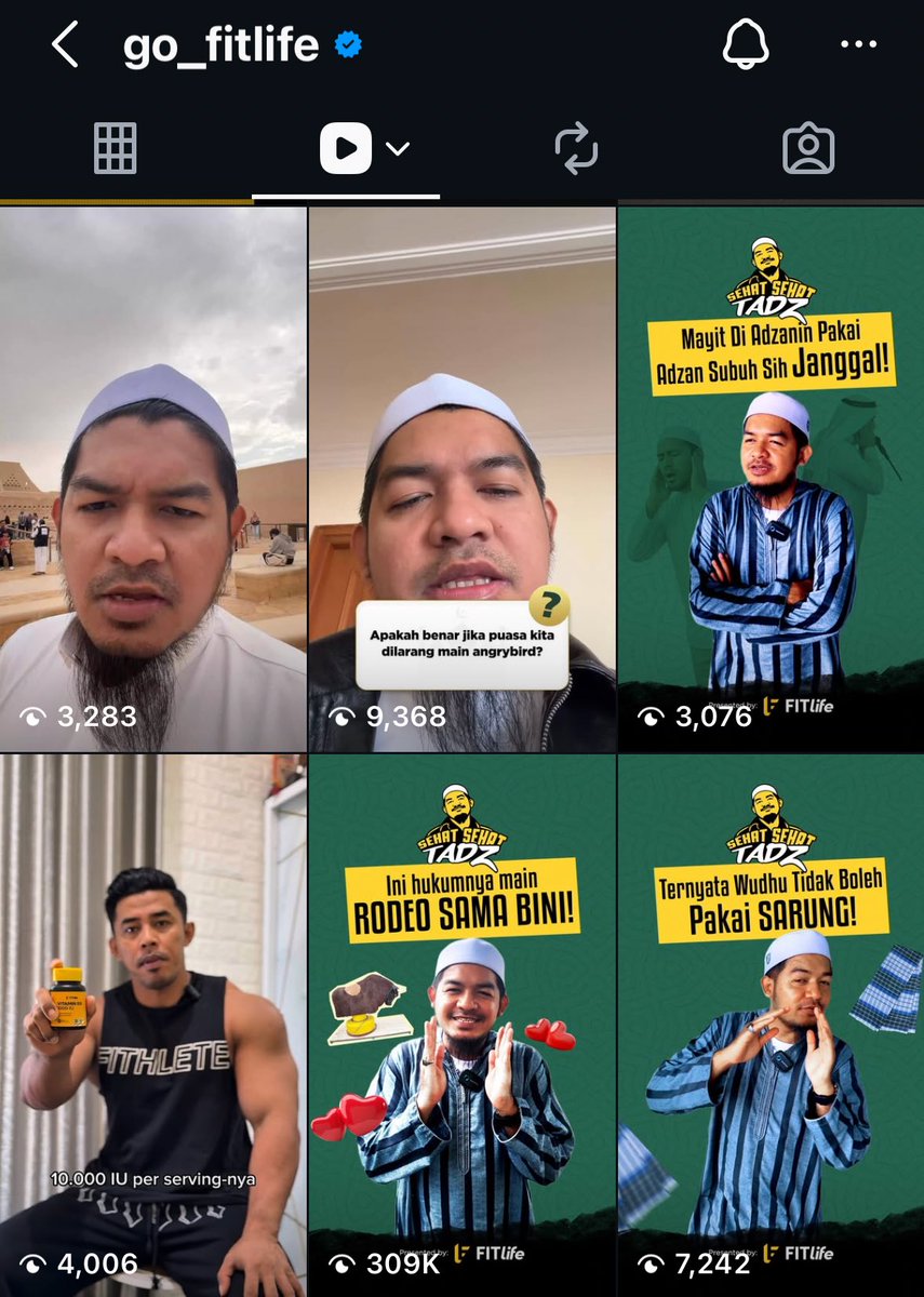 nontonin video ustad jojo di ig fitlife yang jawab jawabin pertanyaan puasa tu lucu banget dah wkwkwkk, ada ada aje warga kite kalo nanya