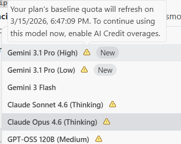 franc_astorga's tweet photo. @antigravity Token usage discrepancy in Antigravity: My Gemini 3.1 Pro and Claude quotas were fully consumed within a single day while my device was inactive and powered down. I need to understand how these tokens were processed without active sessions. https://t.co/Y2dnJteWnE