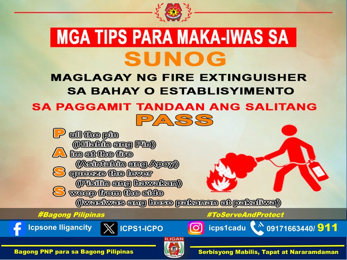 PS1_ICPO's tweet photo. Mga tips para maka-iwas sa sunog

#BagongPNPparasaBagongPilipinasSerbisyongMabilisTapatatNararamdaman
#ToServeandProtect https://t.co/S1b5EhrRFm