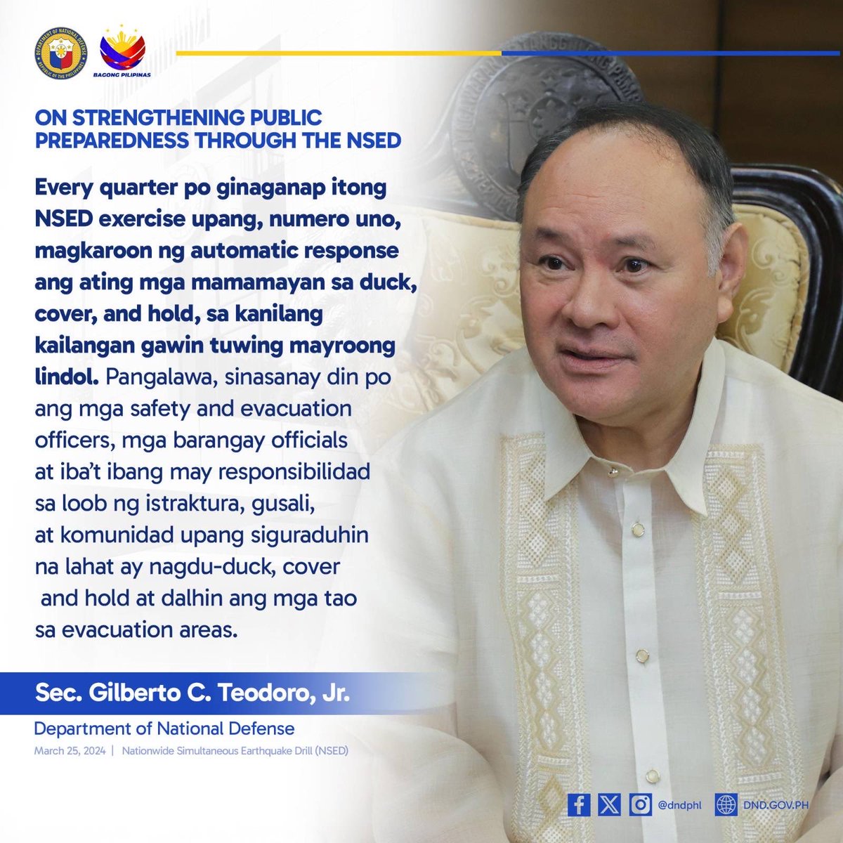 Department of National Defense - Philippines tweet media