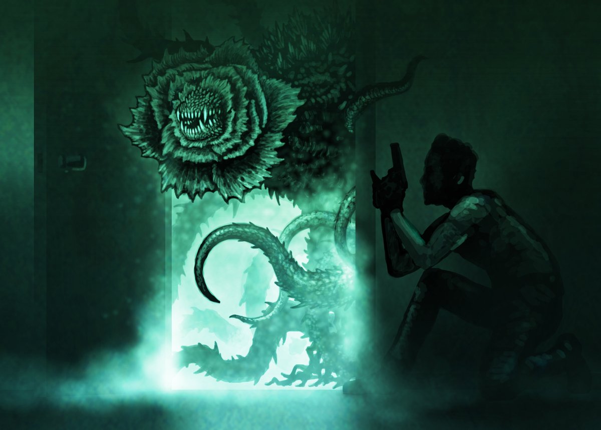 研究所に潜入したバイオメジャーの工作員が、成長途中のビオランテに襲われるシーンを長尺で観てみたいなぁ…という楽描きです。

ショッキラスやデストロイア幼体のように屋内で小型怪獣に襲われるシーンが怖くて好きです。

#ゴジラVSビオランテ
#ビオランテ
#ゴジラ
#Godzilla