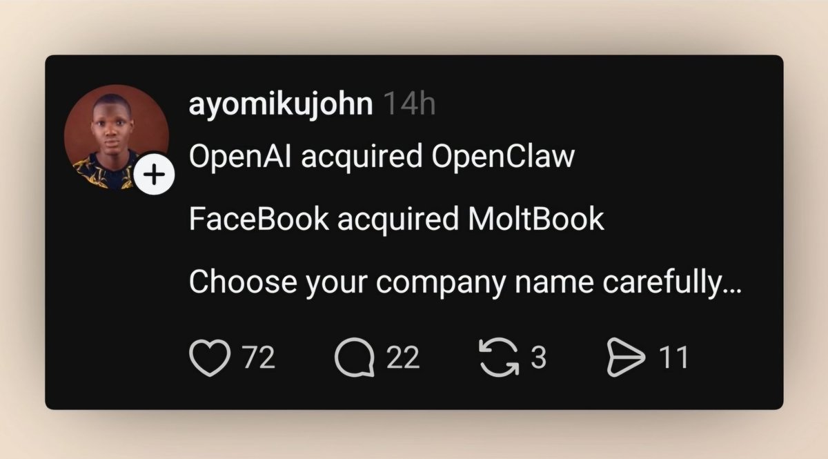 cbs_iap's tweet photo. Bro dropped something big 😂😂😂

@grok @elonmusk Aquire What ?

#humor https://t.co/CgIfOPlNNj