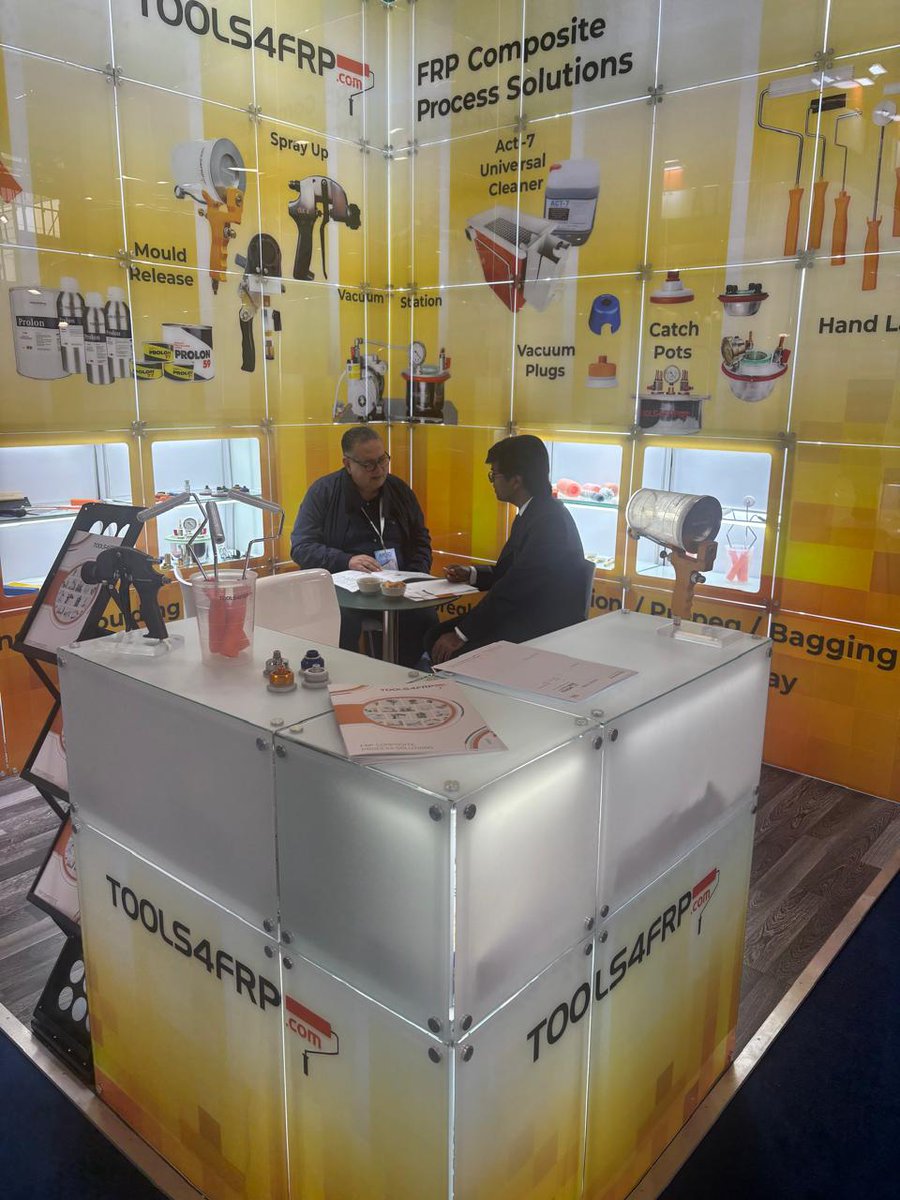 tools4frp160967's tweet photo. Day 2 at JEC World 2026.
We had the opportunity to connect with industry professionals, exchange ideas, and discuss innovative approaches to improving efficiency in composite manufacturing.
Visit @TOOLS4FRP – 5E123 to discover our range of FRP tools and vacuum process solutions. https://t.co/clc51lp0bi