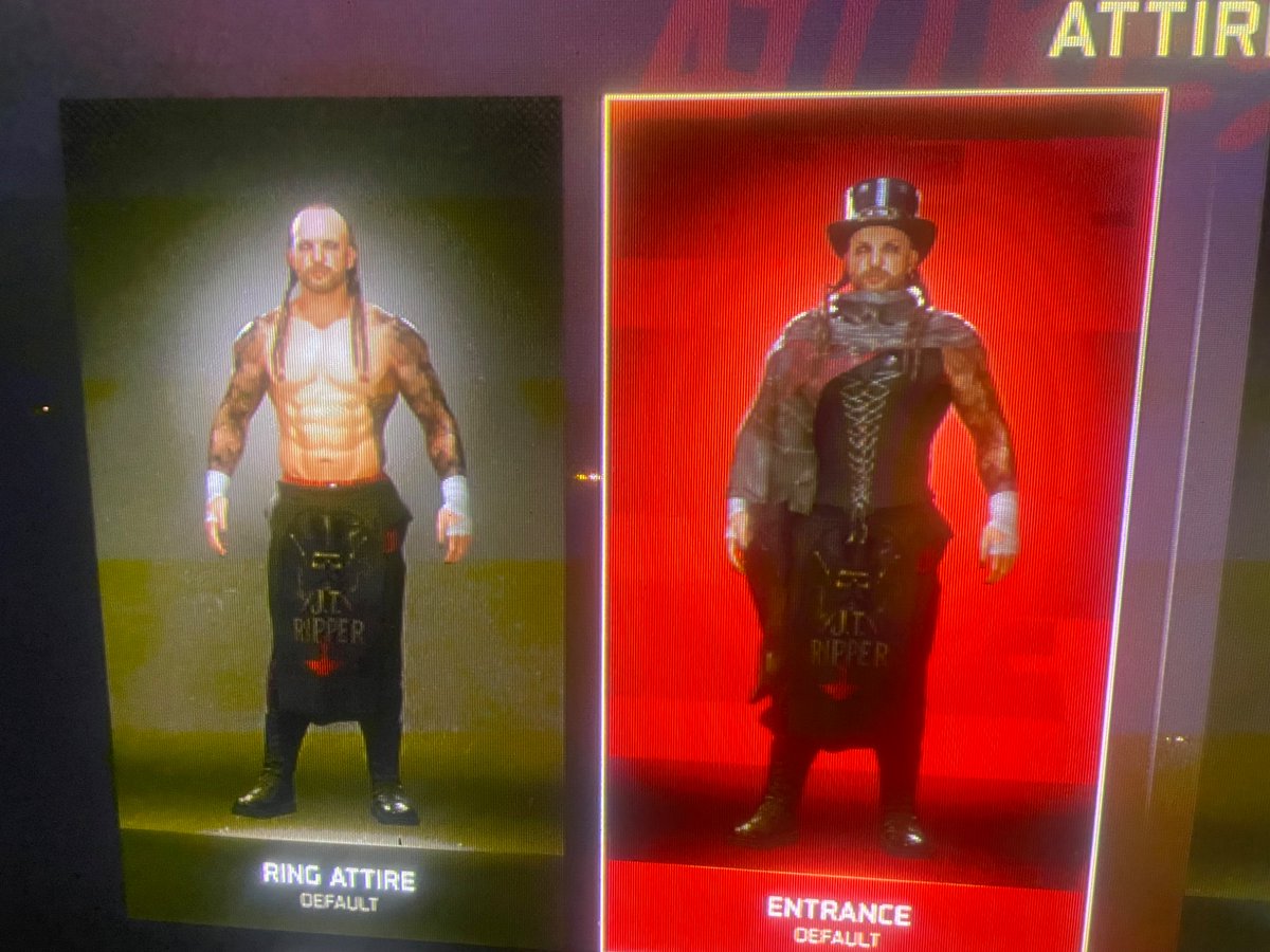 Maffitnufc's tweet photo. @JoseAssistant @WWEgames My inability to take screenshots knows no bounds but here’s my caw J.T. Ripper (205lbs part of a tag team with Onyx called the fallen)  would love to win a copy on ps5 please if possible thank you https://t.co/7YoHMPTDVC
