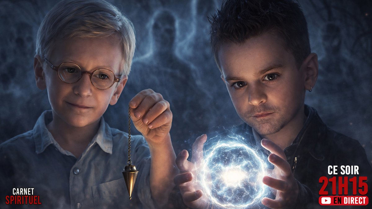 ParanormalesRP's tweet photo. Ce soir en direct à 21h15, rendez-vous dans *Carnet Spirituel* avec Jean Pernin. Enfants Médiums : Don, Hypersensibilité ou Fragilité ?
#EnfantHypersensible #Médiumnité https://t.co/SYGkj5SyVn