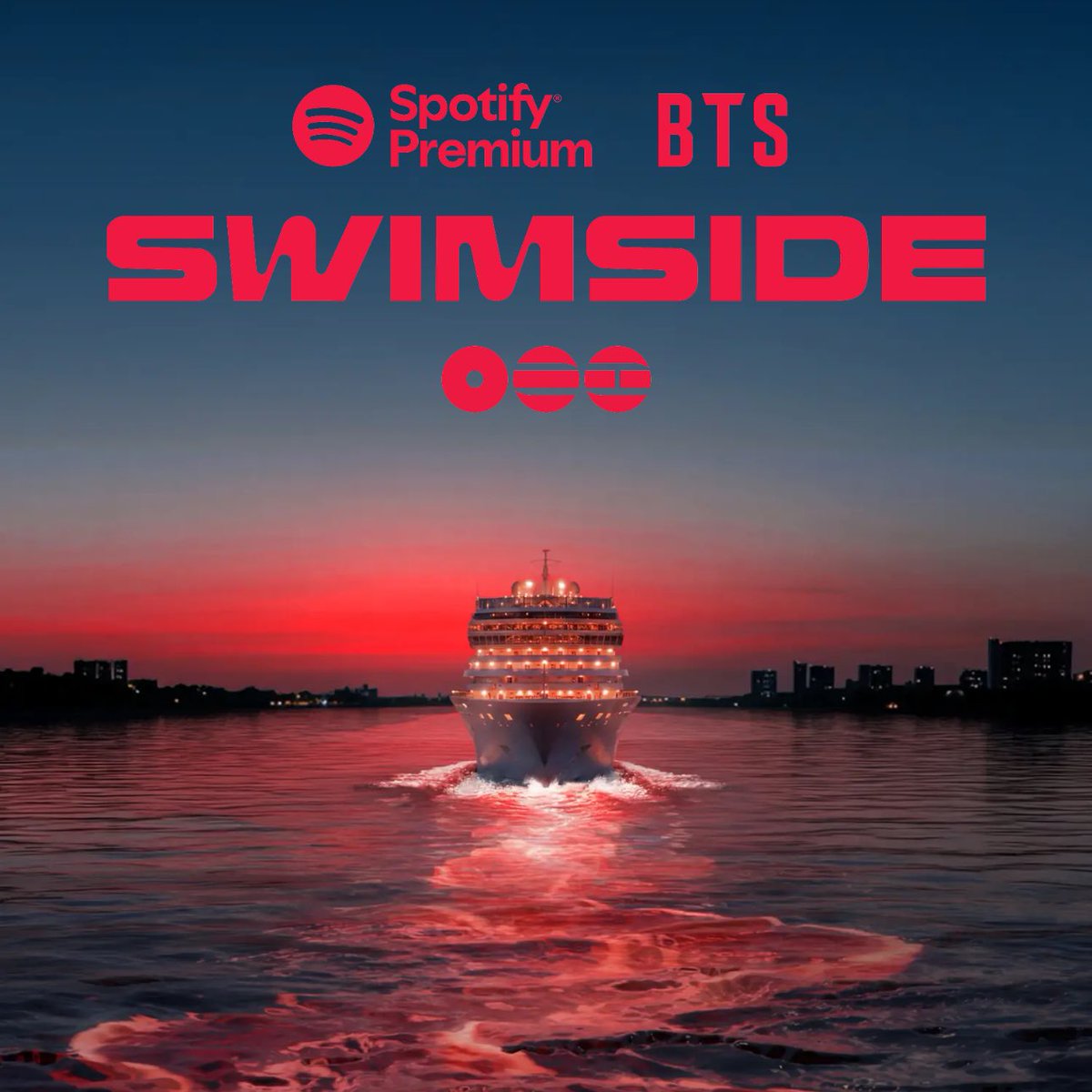 (激レア)SpotifyBTS アリランSWIMSIDE 特典　ソウル 韓国 Spotify announces “SWIMSIDE,” a special Han River cruise