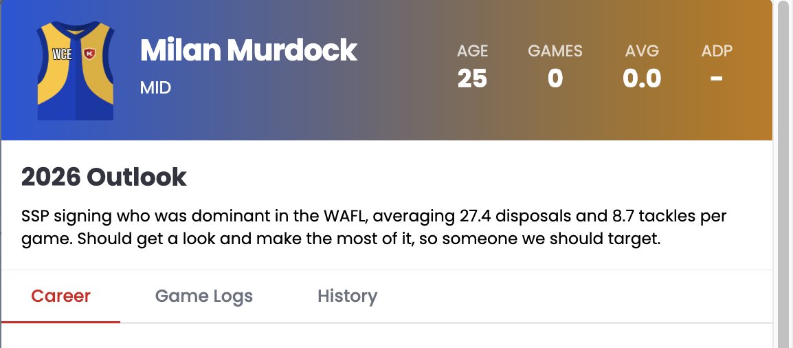 Fantasy Observer AFL tweet media