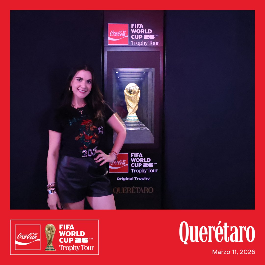 laurodriguezmx's tweet photo. Los que amamos la magia del #futbol estamos de fiesta ✨⚽️🙋🏻‍♀️

Hoy y mañana #Querétaro recibe la #CopadeMundo 🏆🥹 ✨🙌🏻🫶🏻@FIFAWorldCup @QCCmx @fifaworldcup_es https://t.co/TwJ5TTKs3d