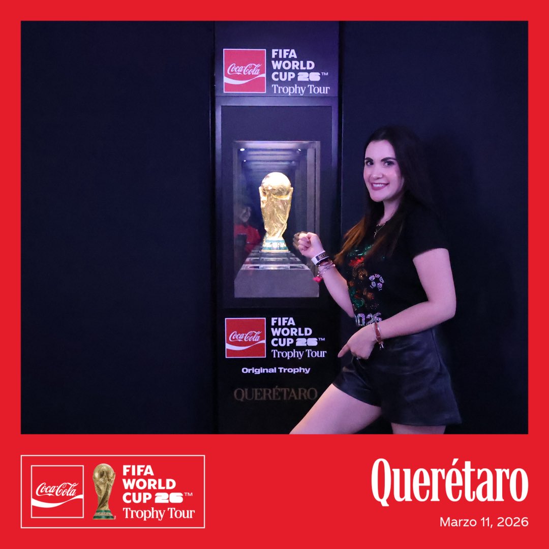 laurodriguezmx's tweet photo. Los que amamos la magia del #futbol estamos de fiesta ✨⚽️🙋🏻‍♀️

Hoy y mañana #Querétaro recibe la #CopadeMundo 🏆🥹 ✨🙌🏻🫶🏻@FIFAWorldCup @QCCmx @fifaworldcup_es https://t.co/TwJ5TTKs3d