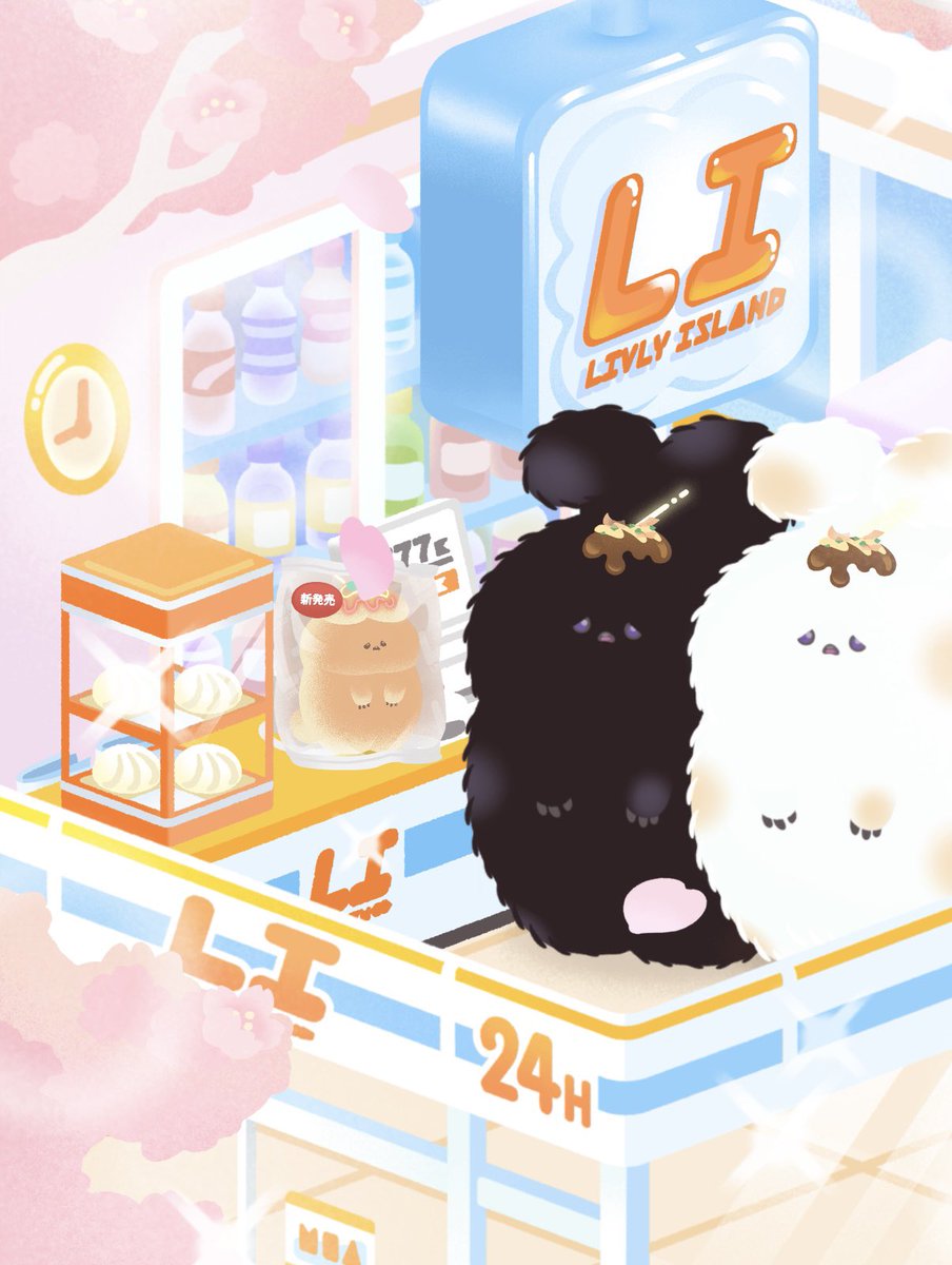 新ガチャ楽しい！！！
リヴリーにお買上げされるホムマモパンの図ww
 #リヴリー 
 #リヴリーレイアウト 
 #ホムコーデ