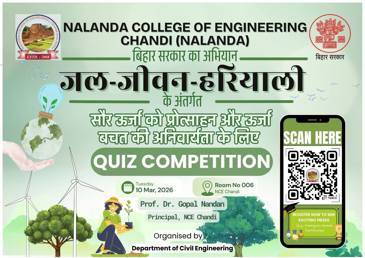NceChandi's tweet photo. Glimpses of Quiz Competition Organised at NCE, Chandi ( जल -जीवन -हरियाली अभियान) https://t.co/BF3Tm5CqdR