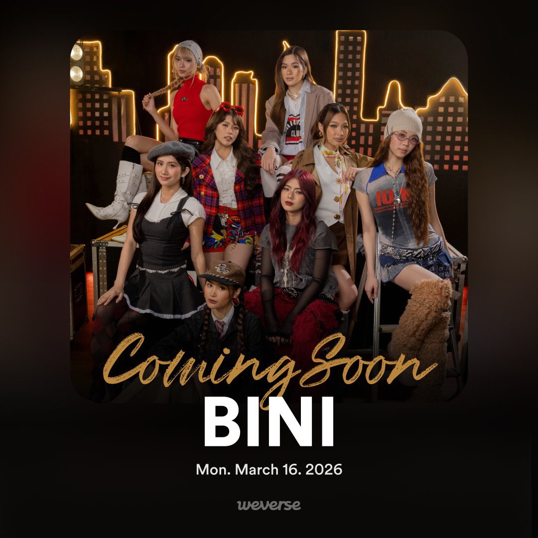 Reply "BINI on WEVERSE" if you're tweeting with us

BINI LOVES WEVERSE

#BINIOnWeVerse #BINI