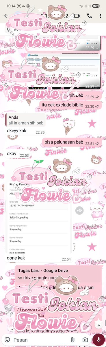 Flowie! Joki tugas with 4.5k+ testi✨️ tweet media