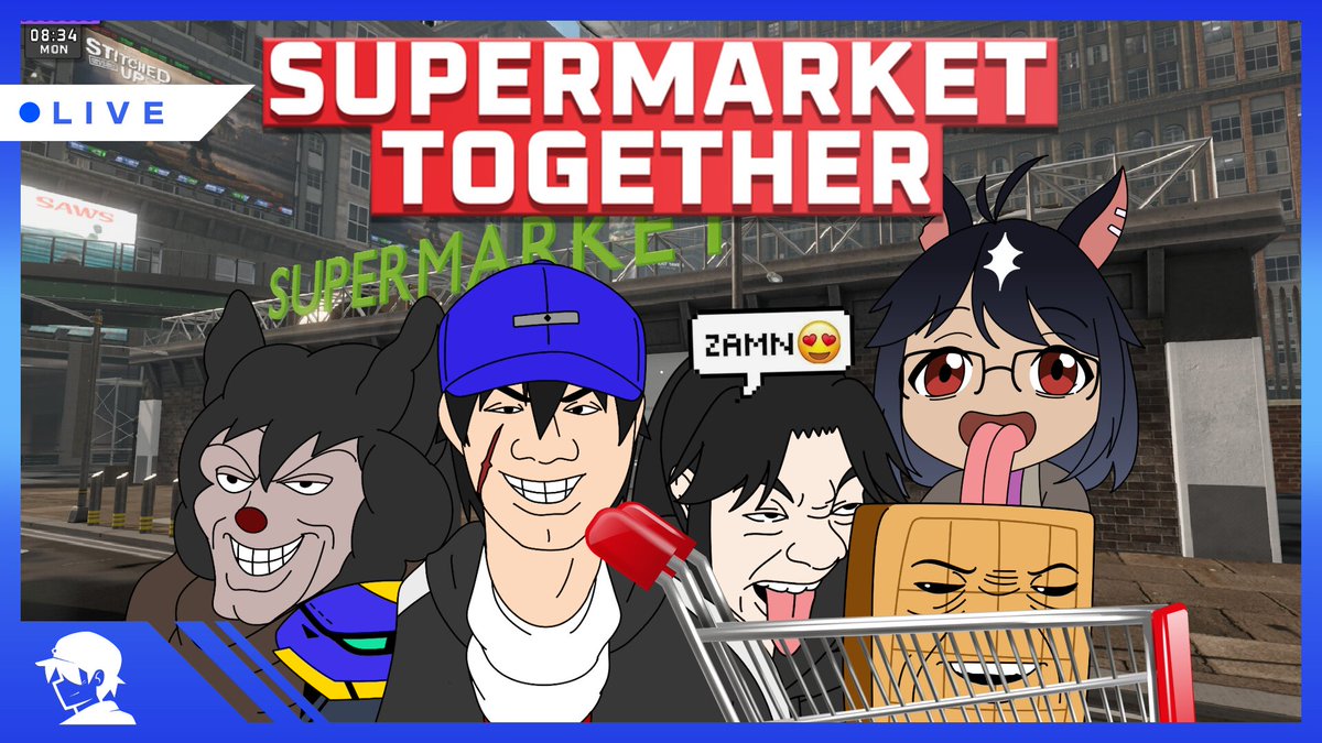 Jesse_JAT's tweet photo. -GAME STREAM INCOMING!-
Welp, time for the boys to get to work in a Super Market.
We will be playing Supermarket Together, ft.: @camelidark, @SkynyrdVT, @JosephWaffleVT, &amp; @NasheeCH 

🗓️: March 12
⏰: 9 PM(PH Time/GMT+8), 9 AM(EST), 8 AM(CST) https://t.co/nJx8DXY7Ok