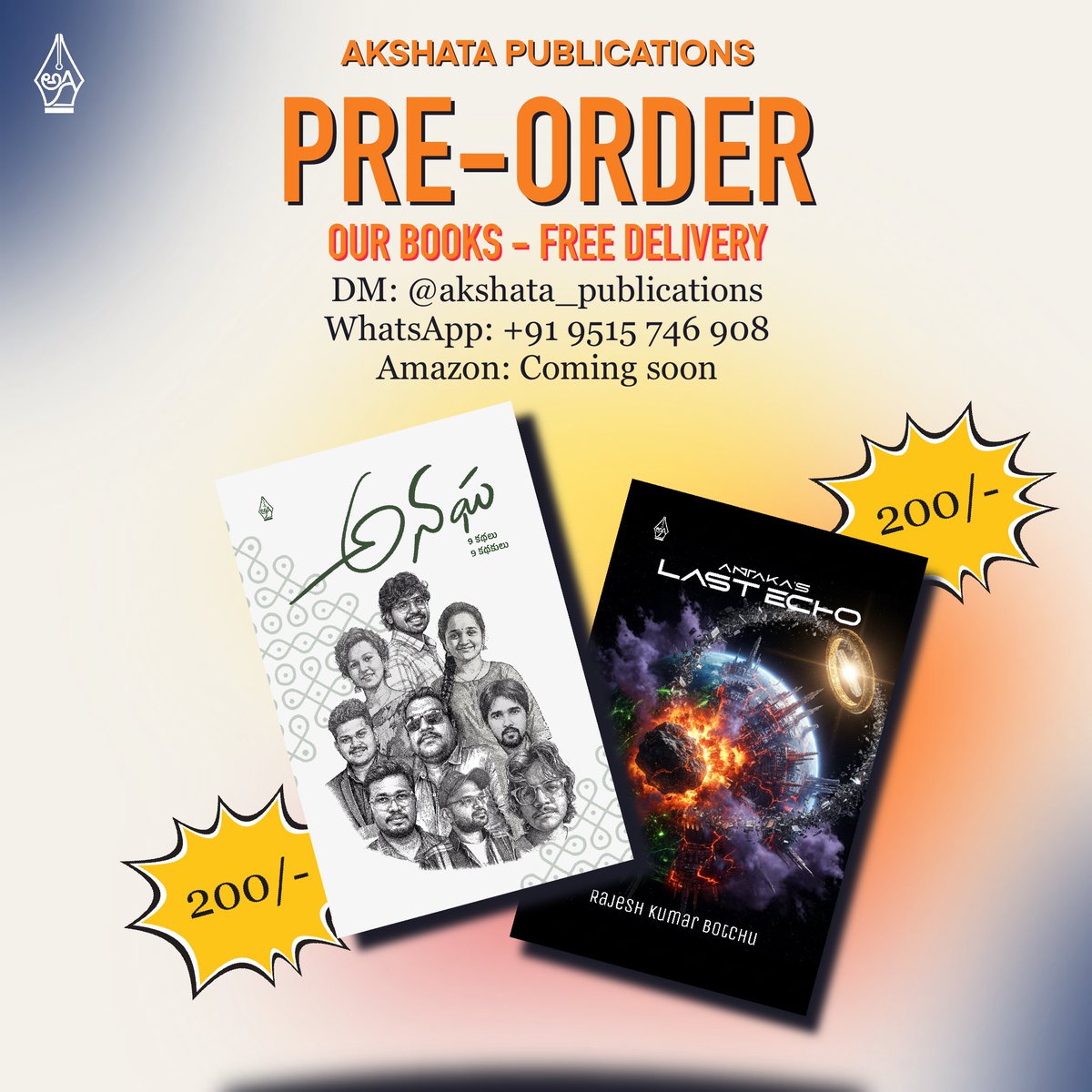 AkshataPub's tweet photo. Order your copy

#preorder #akshata #anagha #anthology #scifi https://t.co/V9DsaqpuKN
