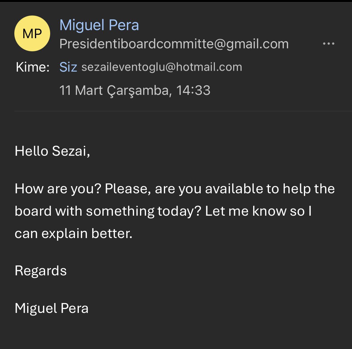 Sezai Leventoglu tweet media