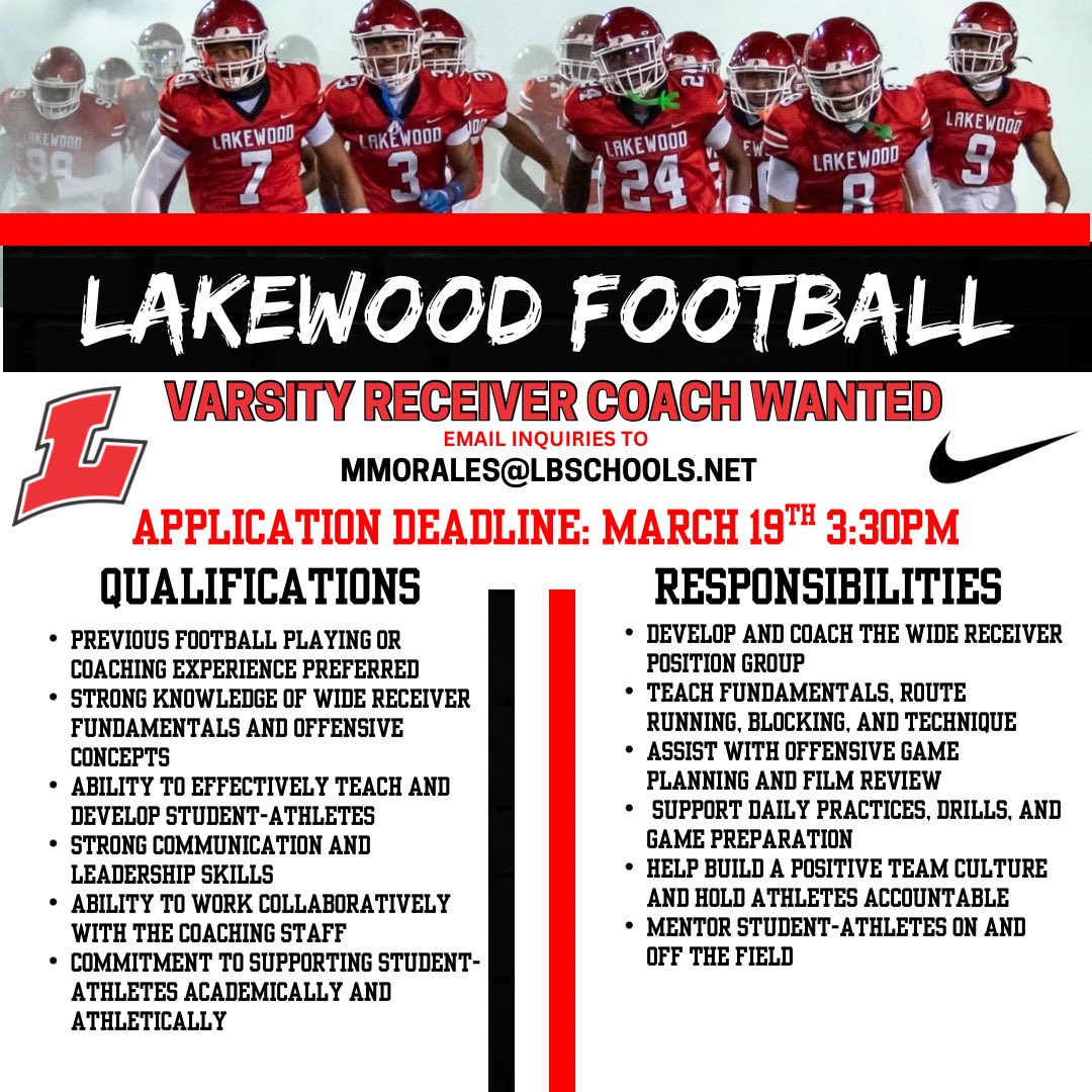 LAKEWOOD FOOTBALL tweet media