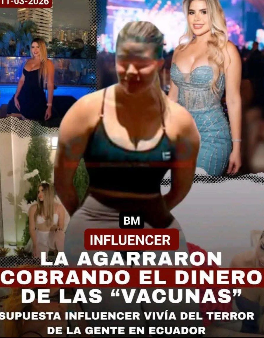 ecuaplomodolor's tweet photo. MACHALA

La agarraron cobrando el dinero de las VACUNAS.

INFLUENCER vivía del terror de la gente y se daba gustos caros en ECUADOR. 

Más de diez bombas han estallado en los últimos quince días, los negocios cierran por miedo, pero ella posaba en la playa, viajaba a destinos paradisíacos y mostraba su vida de lujo en redes sociales.

Diana Carolina González no era una influencer más, la encontraron yendo a recibir el dinero. 

‘’El efectivo que habían sacado a sangre y frío de los comerciantes de Machala, donde cada semana hay más víctimas de las vacunas donde una bomba puede aparecer debajo de tu negocio si no pagas’’.

"En teoría era estudiante de medicina", dice la periodista Mónica Velásquez quien fue quien difundió esta noticia.

"Pasaba sus días viajando y nadie nunca pregunta de dónde viene el dinero para eso".