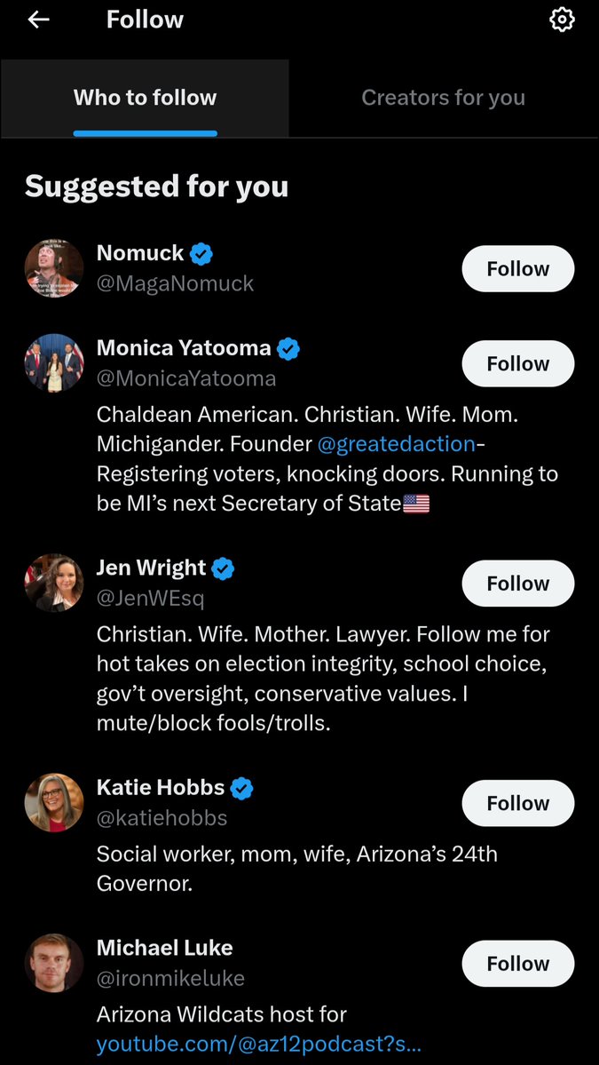 <a href="/X/">X</a> says they will suspend accounts that use or publish follow trains, but X does it themselves.