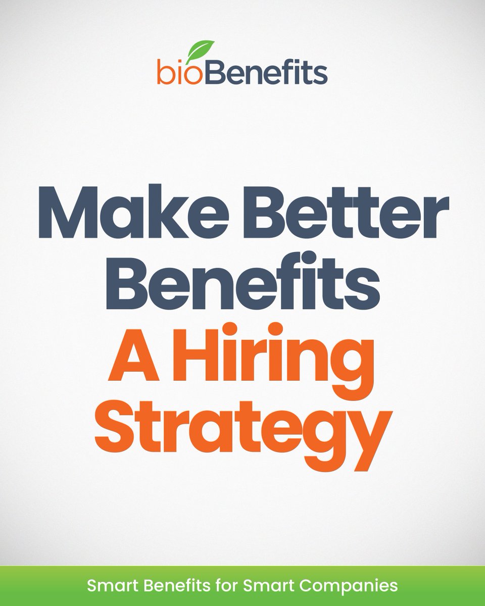 Top talent evaluates more than salary. Benefits now play a major role in attracting and retaining great employees.

BioBenefits helps innovation-driven companies build scalable benefits plans.

Learn more: biobenefits.ca

#EmployeeBenefits #HRLeadership