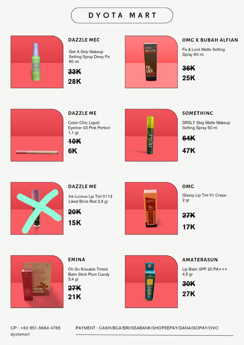 maritsa_sonta's tweet photo. @unicefess Semua produk baru. Bisa COD atau dianter ke kos di sekitar unice ya. Monggooo https://t.co/DD1fbvTuJg