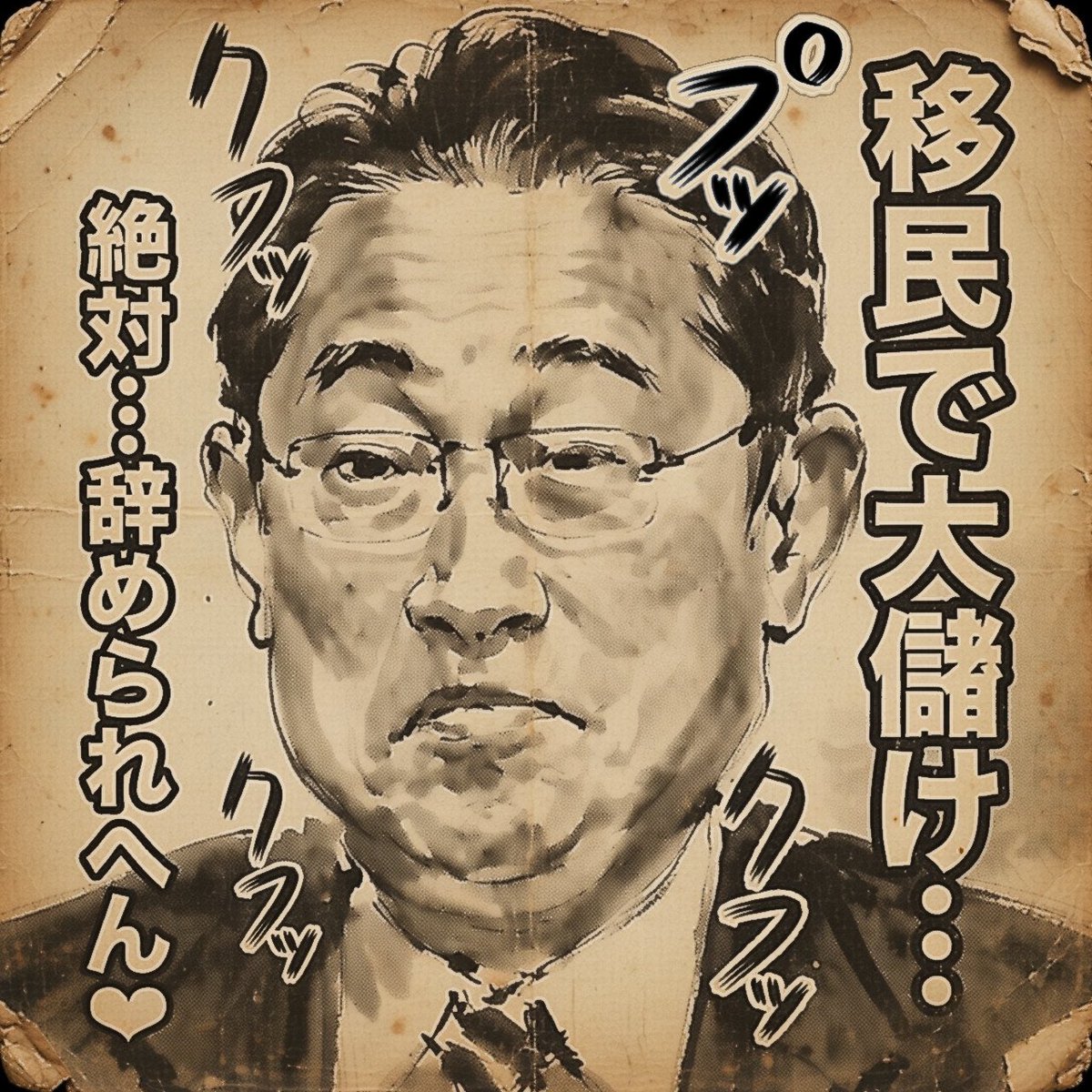 pog117's tweet photo. 【岸田元首相の国際演説に…
Xで賛否の声‼️二極化する反応⁉️】

移民政策で🇯🇵の外国人増やした…
張本人…岸田さんだよな…

そして確か…岸田さんの弟さん…
移民ビジネス系会社やってたな…

移民…増やすと…儲かるの⁉️ https://t.co/W0GHjvrI3y