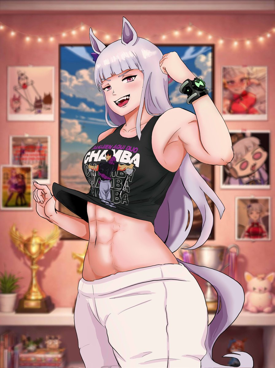 Youyo077's tweet photo. #umamusume #ウマ娘 la bella #goldship , también ta nuestro chambiador de #jjk https://t.co/P40G7UsEd0