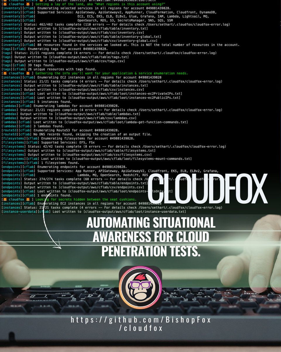 Descubre cómo se mapeaban vulnerabilidades en AWS/GCP con CloudFox ☁️. Hoy limitada por APIs, es ideal para aprender. Inspecciona código, prueba SOLO en entornos aislados.🛡️
☁️🕵️‍♂️⚠️  #CloudSecurity #Ciberseguridad #OSINT #golang #aws #security #cloud #pentesting #tools