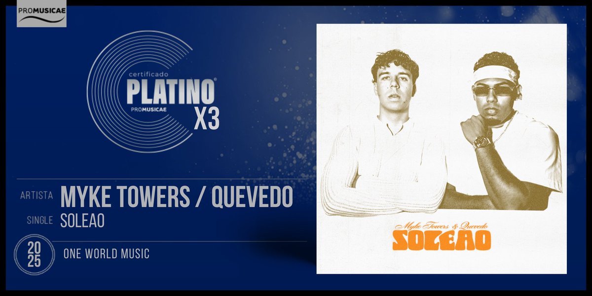 ChartsMT1's tweet photo. 🇪🇸“Soleao” is certifield 3xPlatinum in Spain (180.000) https://t.co/Rgud41oPzJ