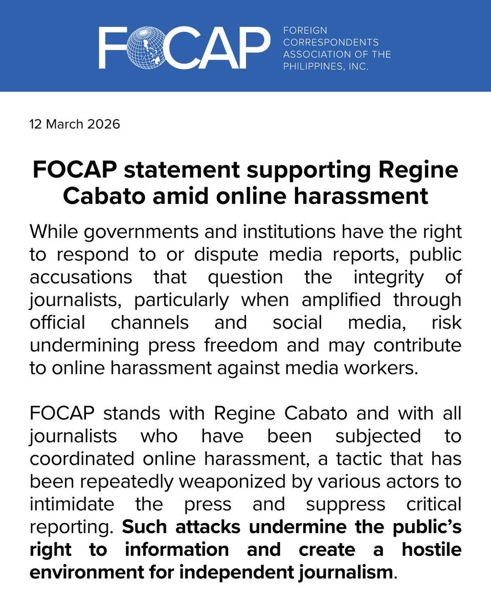 Foreign Correspondents Association of the PH tweet media